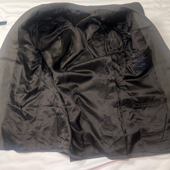 Brooks Brothers 346 Stretch Blazer Size 39 Short Wool Brown Micro Houndstooth - Picture 12 of 16